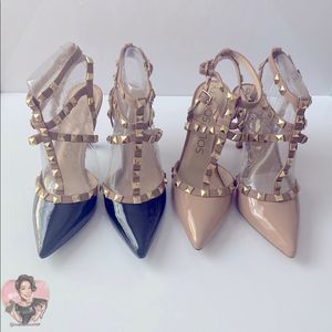 SOLE SOCIETY Nude Patent Leather Tíia Pump